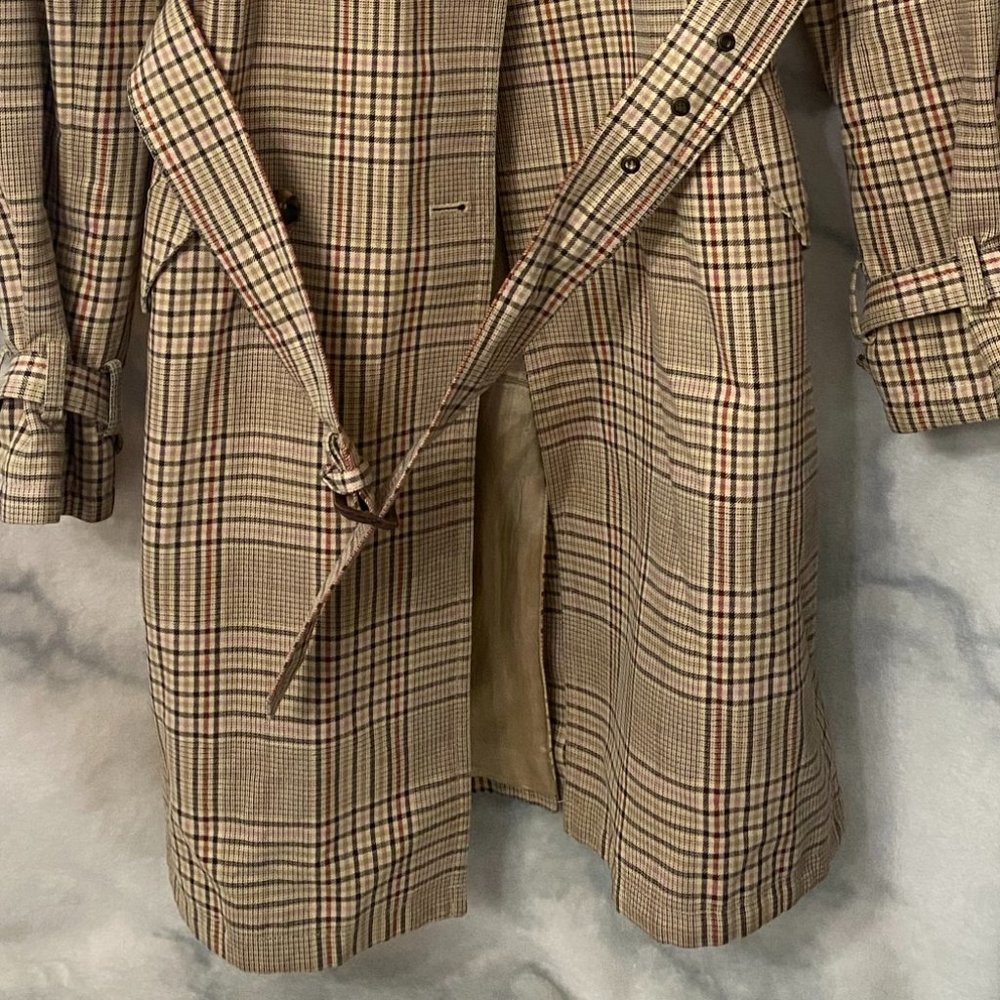 Express Plaid Trench Coat - Picture 6 of 14